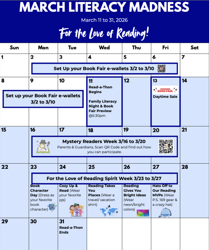 March Literacy Madness Calendar