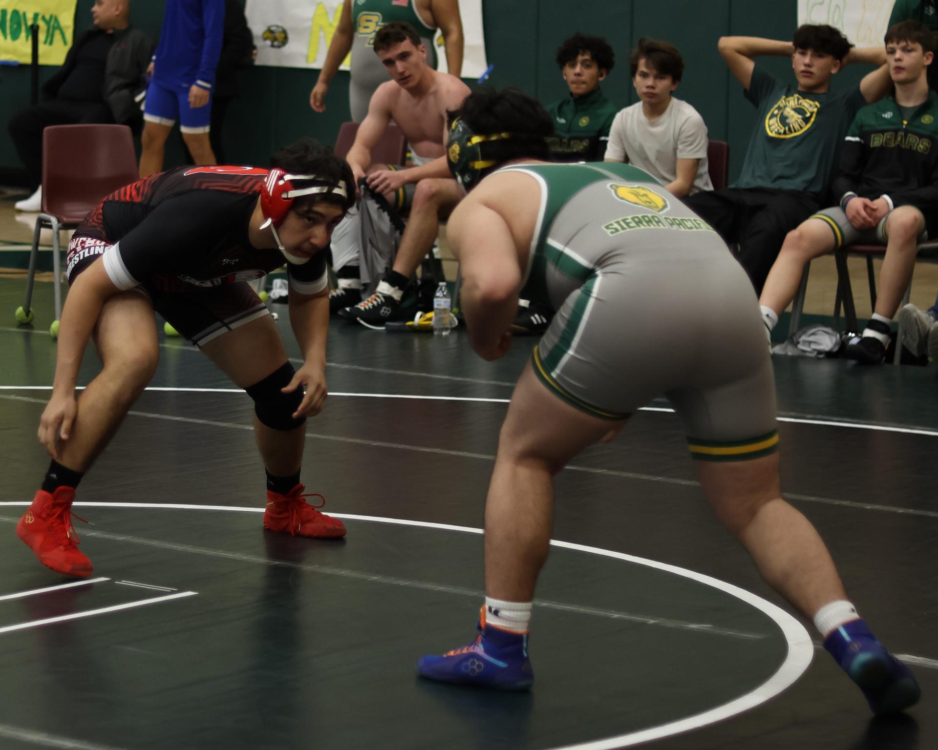 boys wrestling at liberty duals