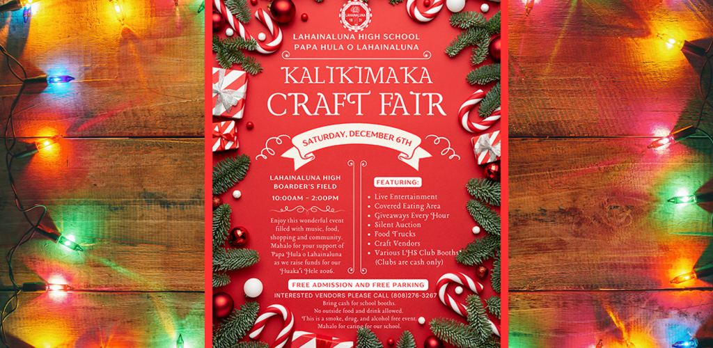 Kalikimaka Craft Fair Information
