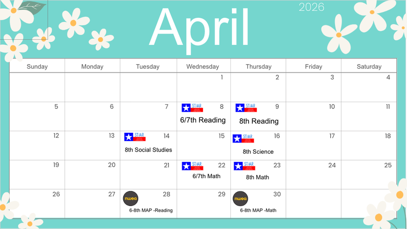 STAAR & MAP Testing Reminder