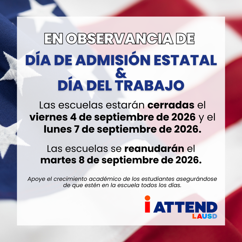 admission day & labor day flyer in spanish
