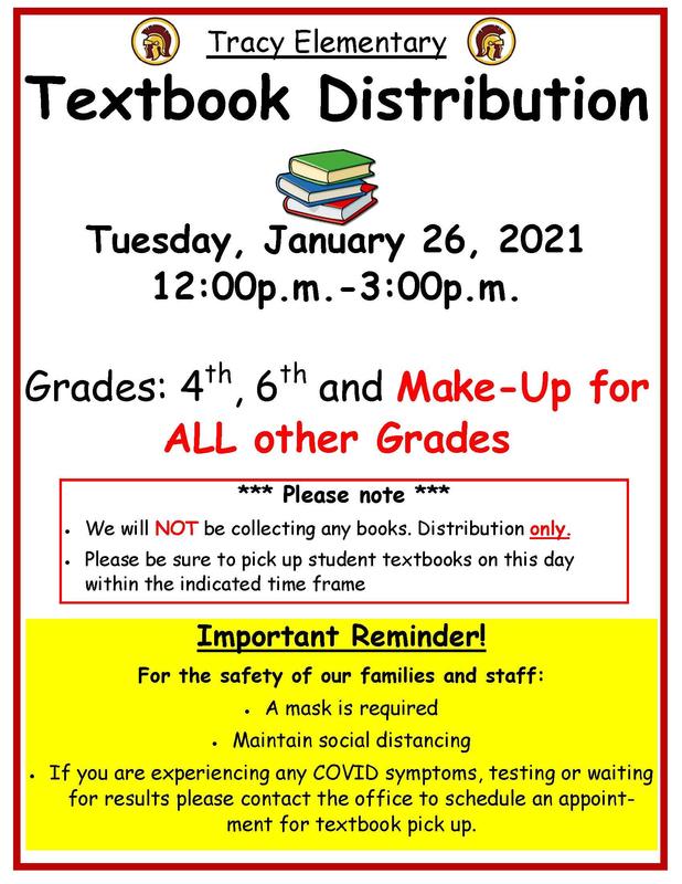 4th, 6th Grade & MAKE-UP Textbook Distribution Day Featured Photo