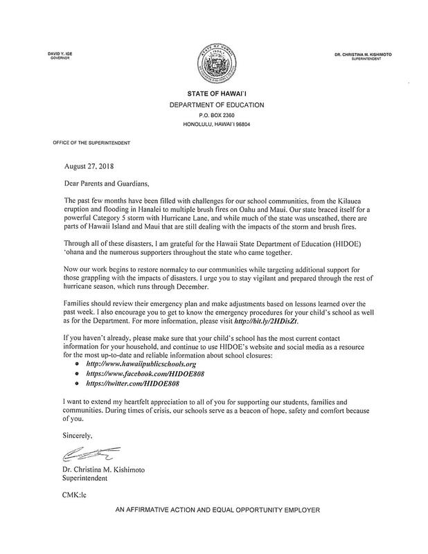 Department of Education memorandum 08/27/18 Featured Photo