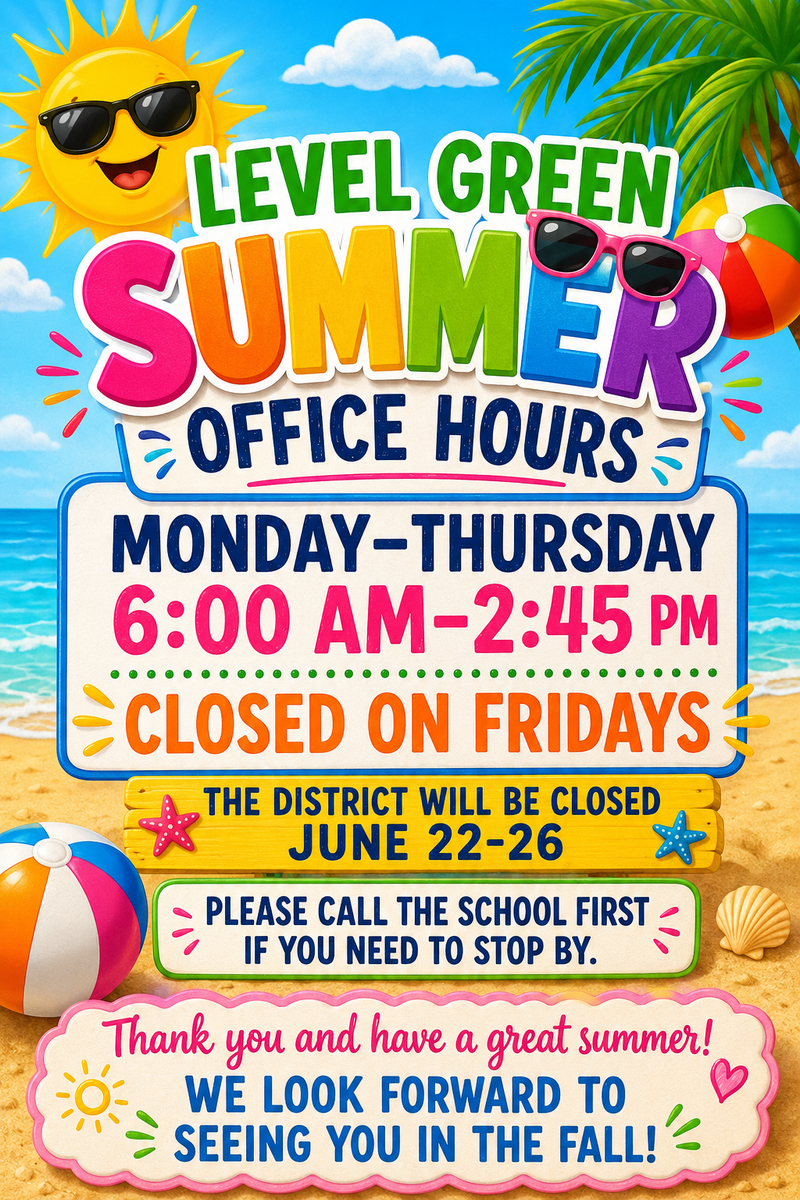 Summer Hours 6-2:45 M-H