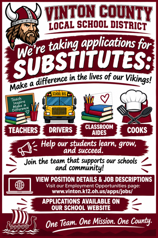 We are hiring substitutes