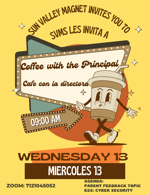 coffee with principal flyer