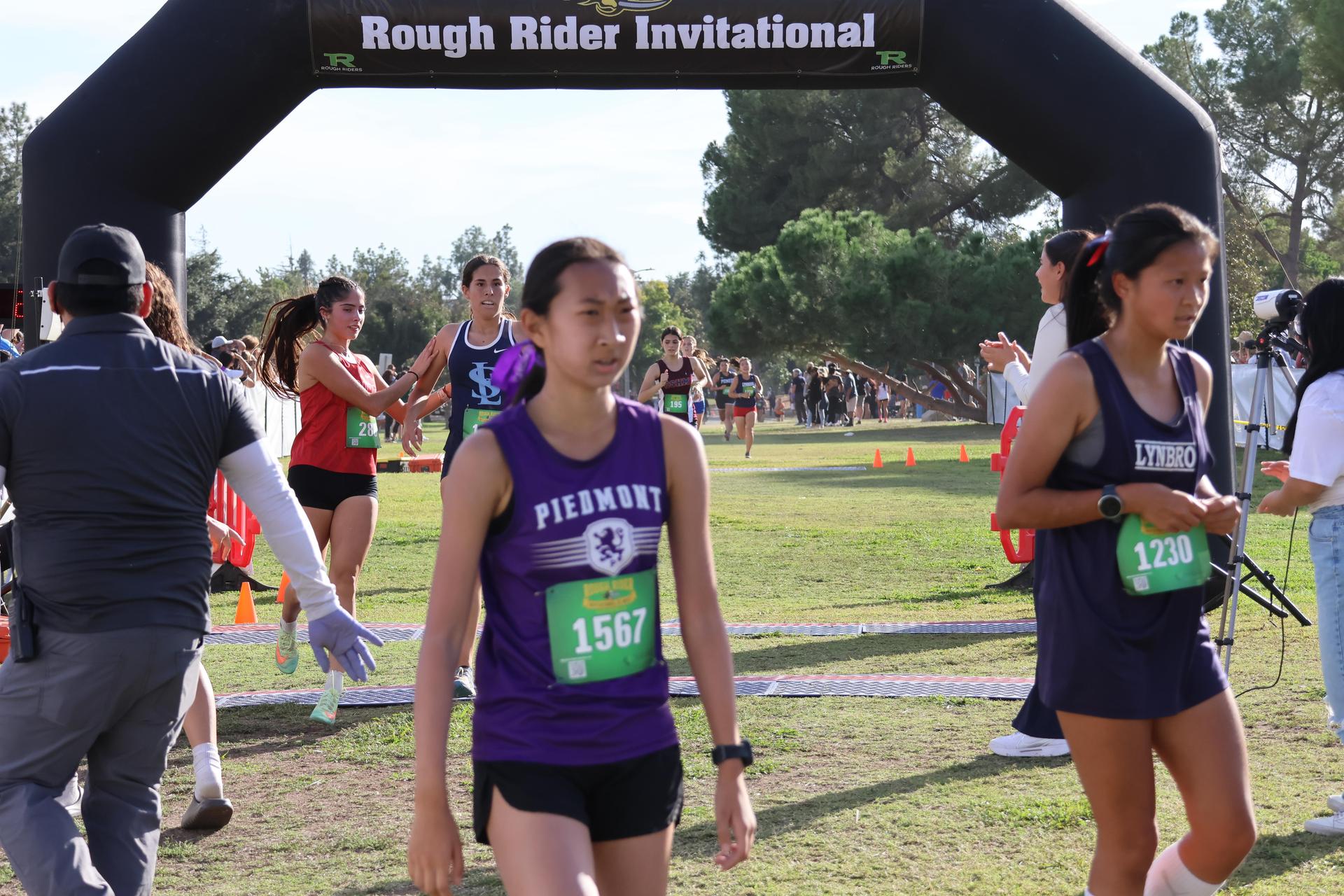 cross country runners in action