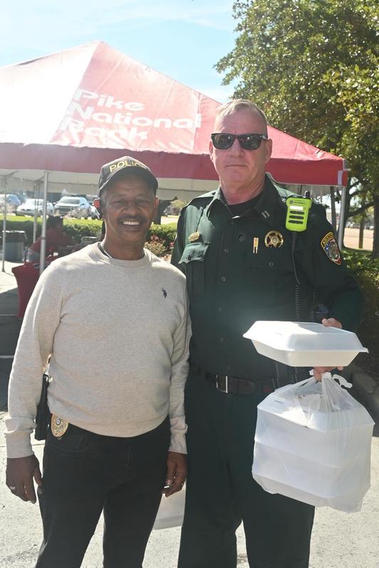 Chief Damian Gatlin, Major Jewel Hines, and Pike County Sheriff’s Office Staff Attend First Responders and Linemen Appreciation Luncheon