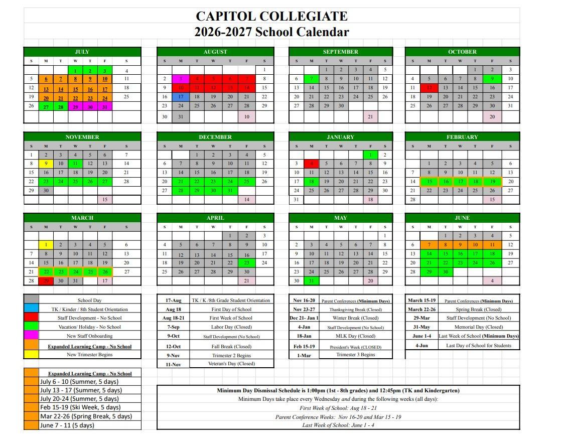 2026-27 School Calendar