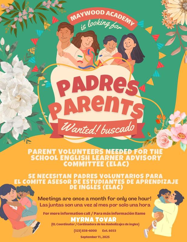 Parent Volunteers Needed