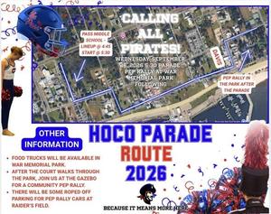 Calling all participants!! Important parade information from PCHS below