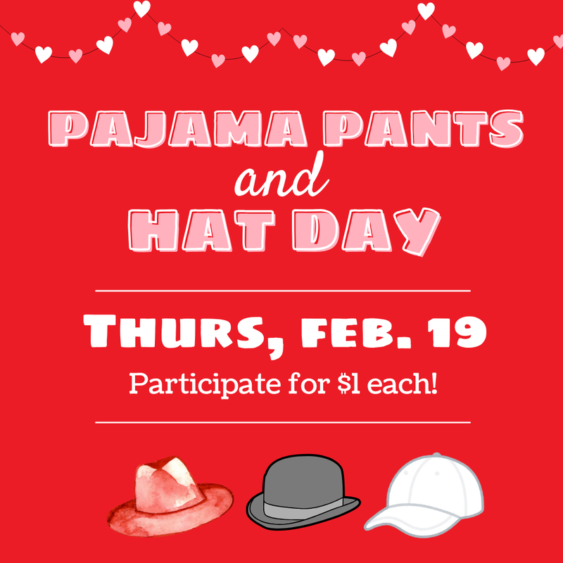 Wear your favorite hat on PBIS Hat Day for only $1.00 as we celebrate positive behavior and the awesome students who make our school shine.