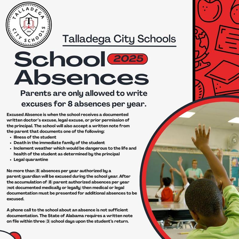 school absence flyer