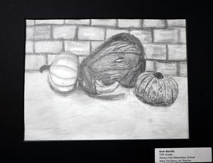 Student artwork on display