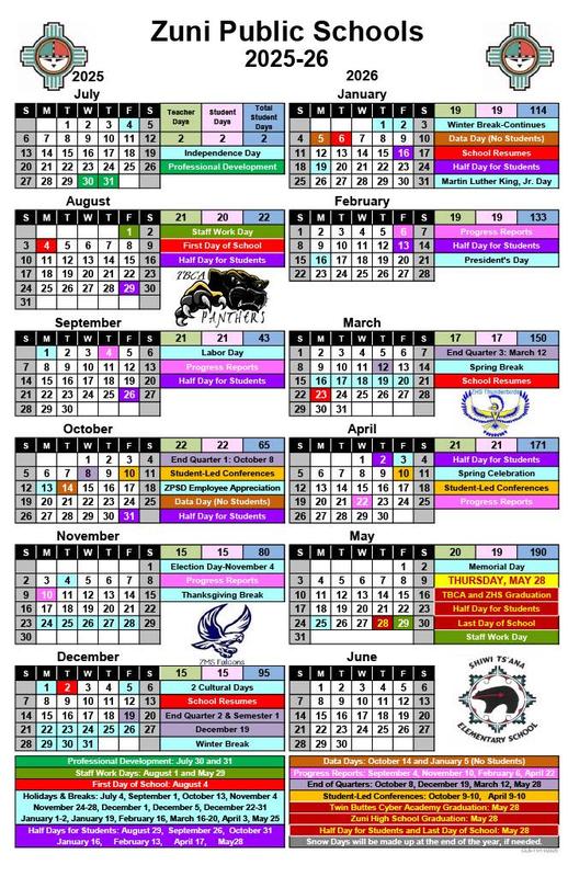 ZPSD Calendar