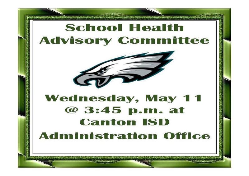 SCHOOL HEALTH ADVISORY COMMITTEE MEETING Featured Photo