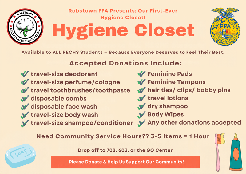 Hygiene closet flyer