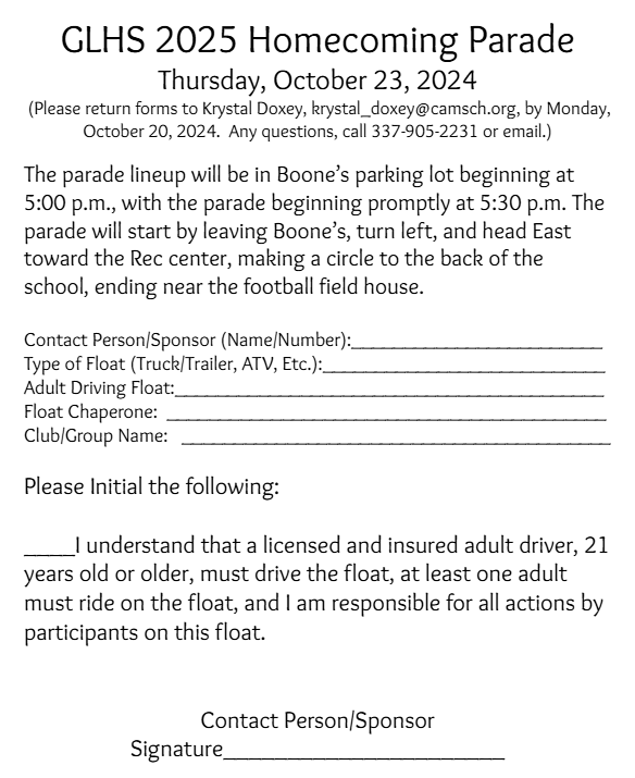 HoCo parade signup
