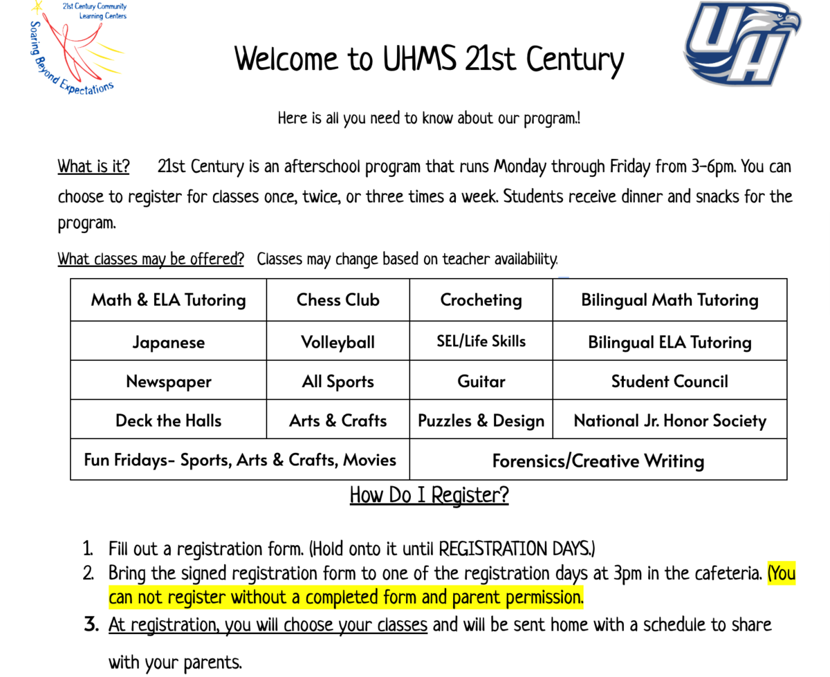 Welcome to UHMS 21st Century