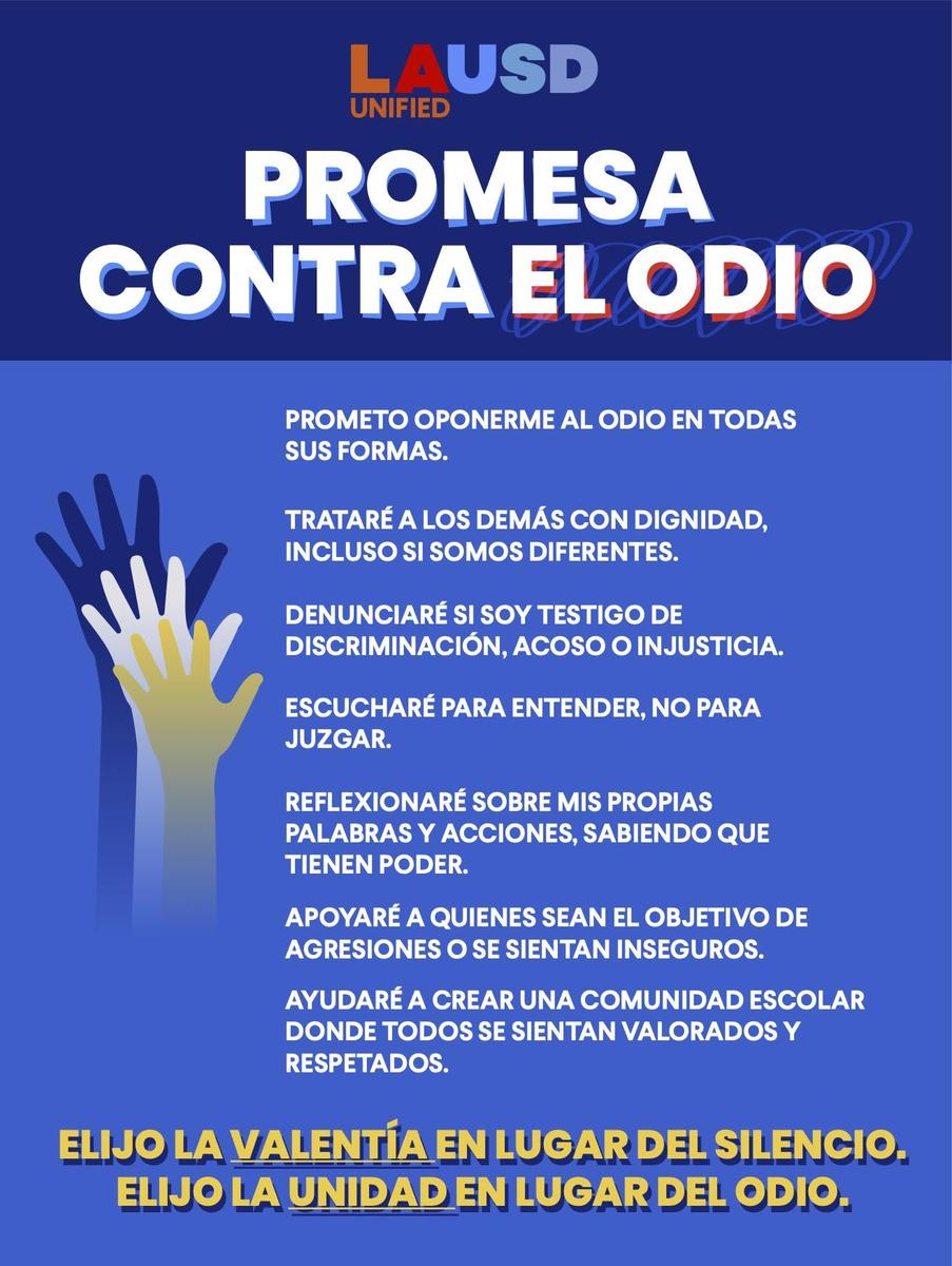 Promesa contra el odio