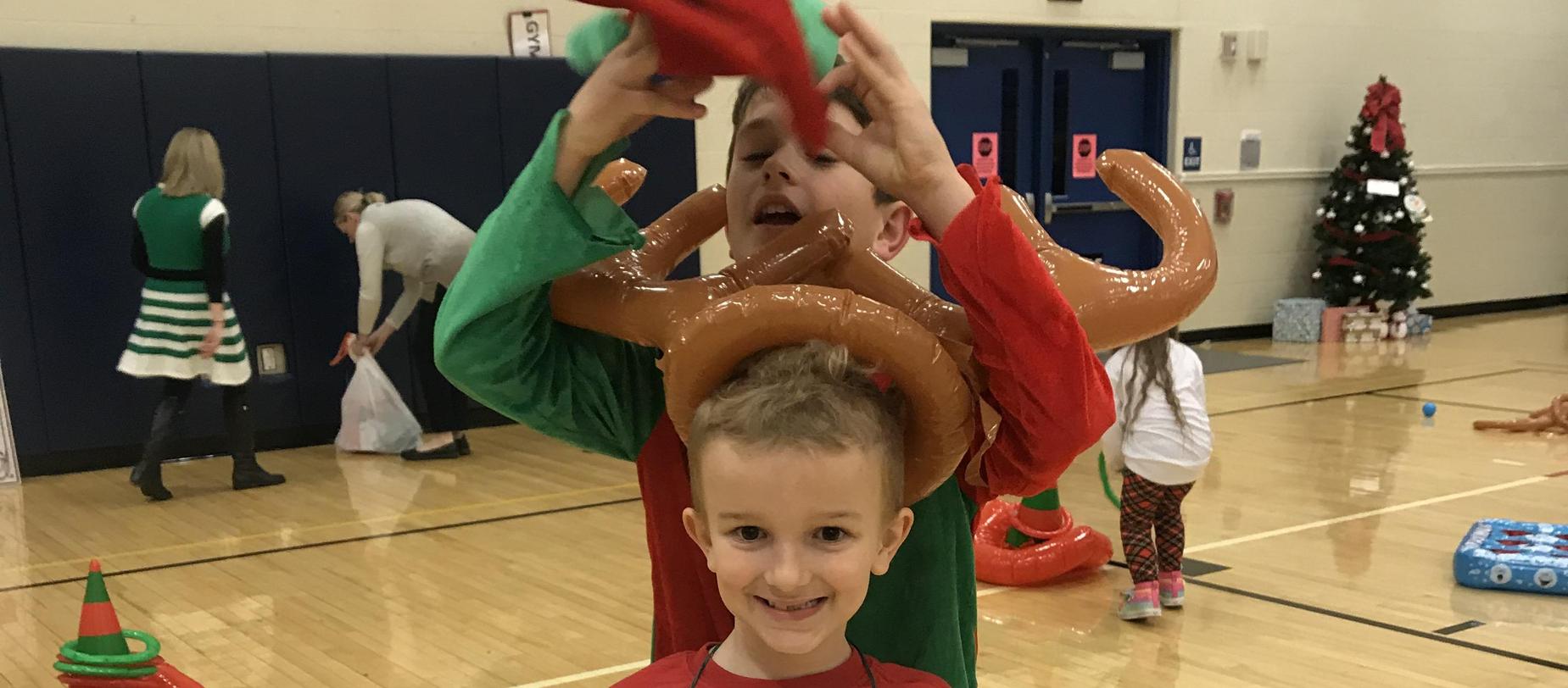 children having fun at North Pole Spectacular