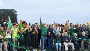 Monterey High School Stadium Lights ribbon cutting ceremony