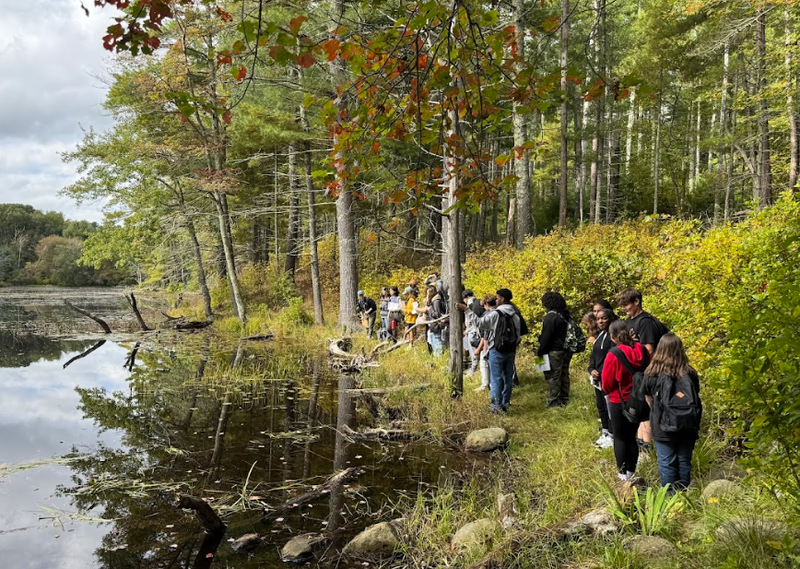 Children outside in nature