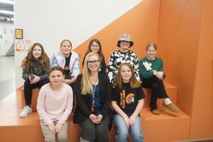 Page Student Council members with their advisor Jacki Schneider.