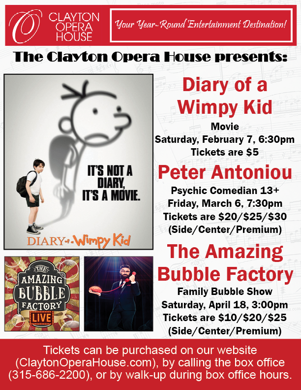 "Diary of a Whimpy Kid" at The Clayton Opera House Featured Photo