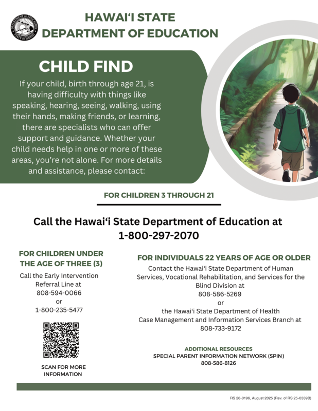 Hawaii Child Find