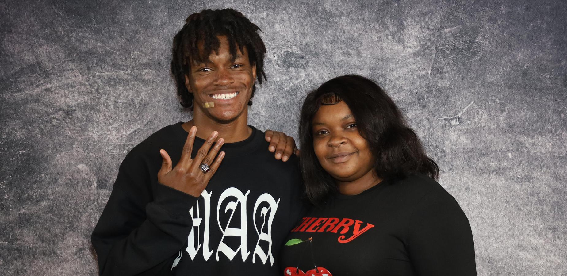 Senior Ring Ceremony Family Photo
