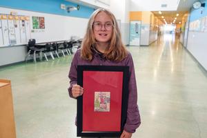 Elementary 2025 Christmas Card winner KRES Lily Babb