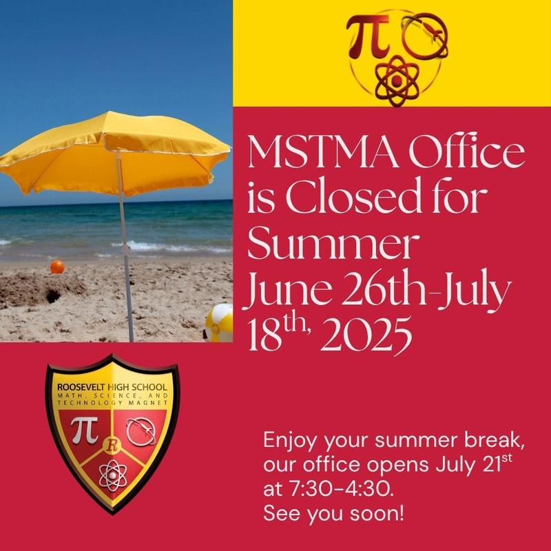 MSTMA Office is closed for the summer! We reopen July 21, 2025