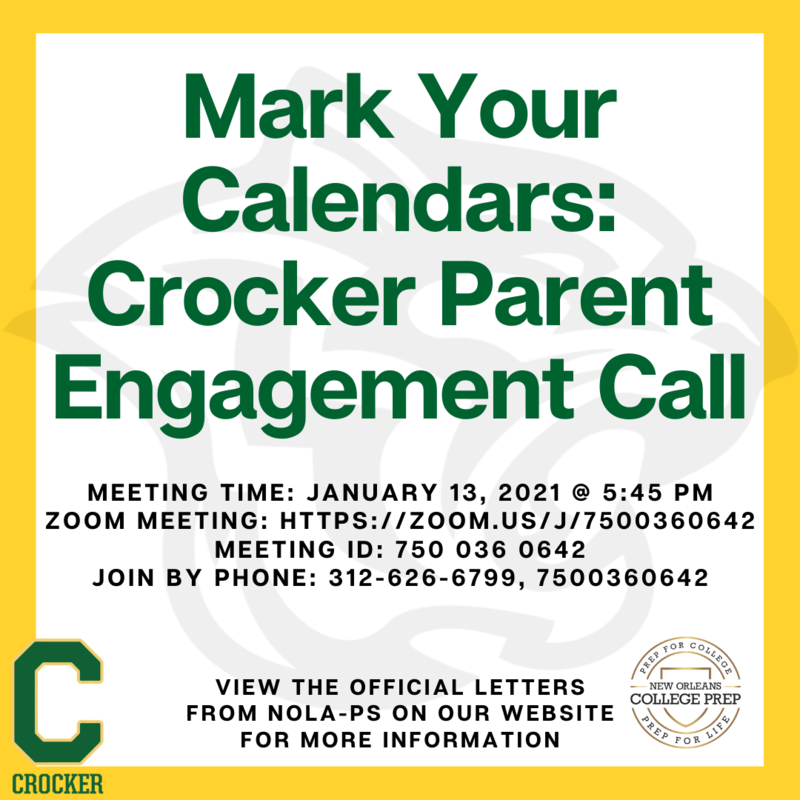 Crocker Parent Engagement Meeting with NOLA-PS Featured Photo