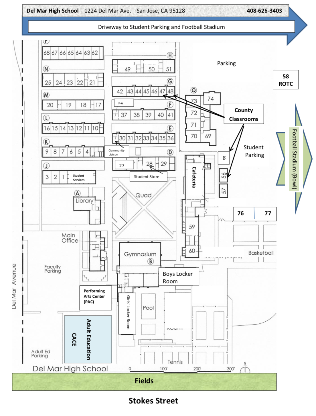 Del Mar Campus Map Campus Map – About Us – Del Mar High School