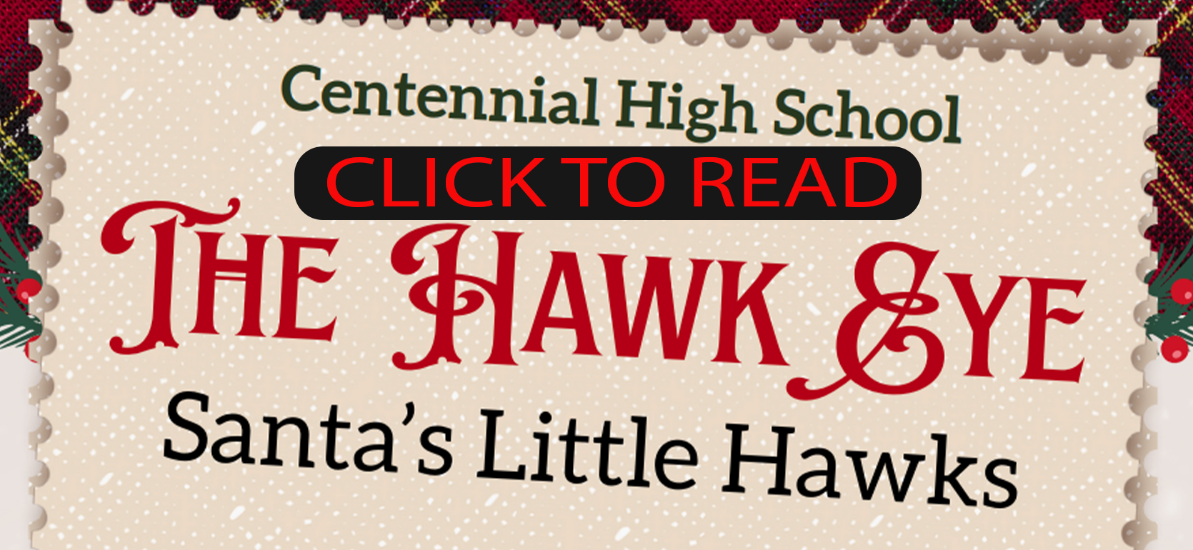 Hawkeye School newspaper for December