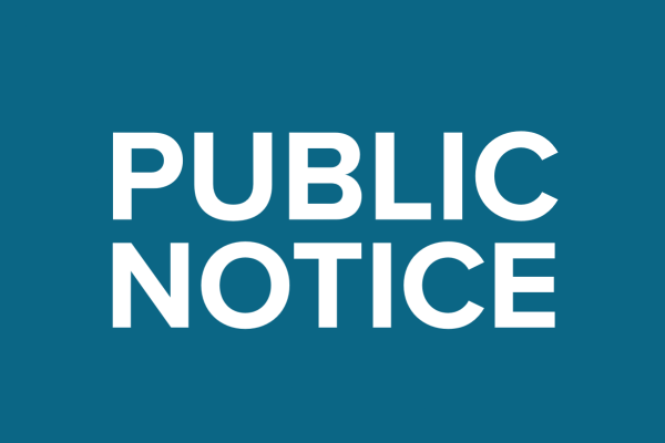 public notice sign