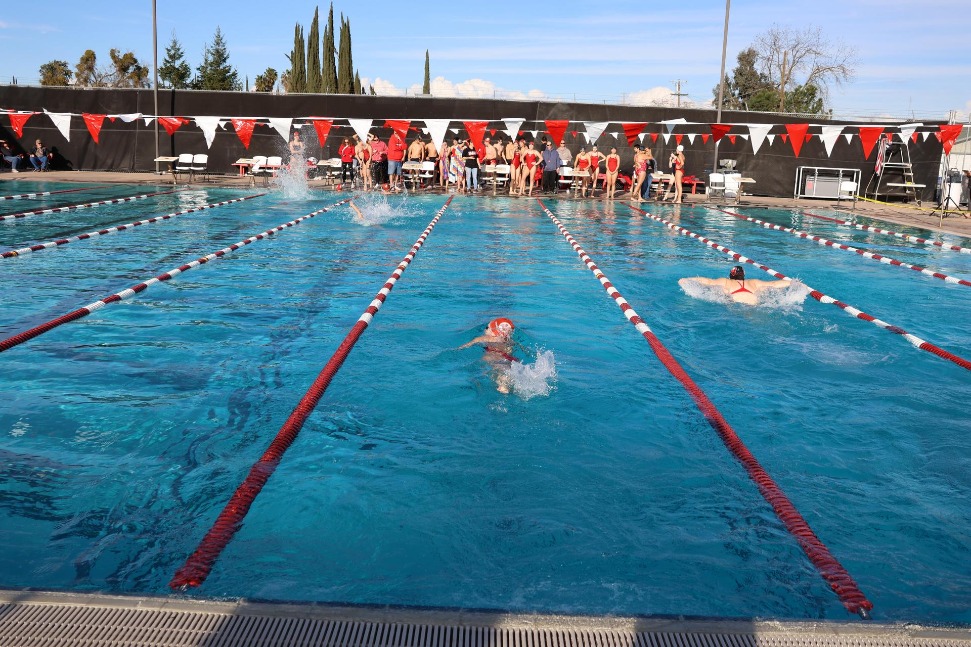 Kourtney Alexander swimming