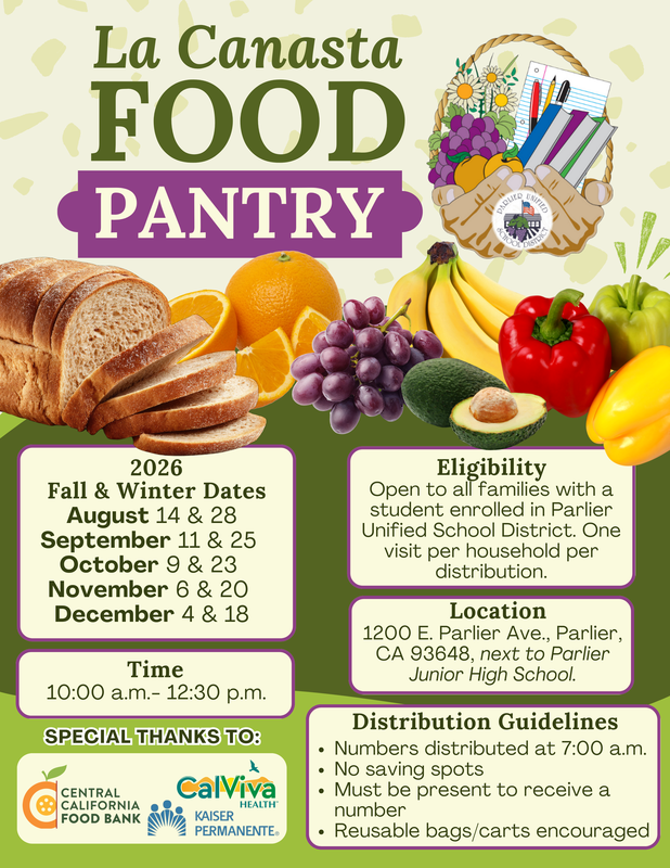 Flyer with fruits and vegetables in green and yellow