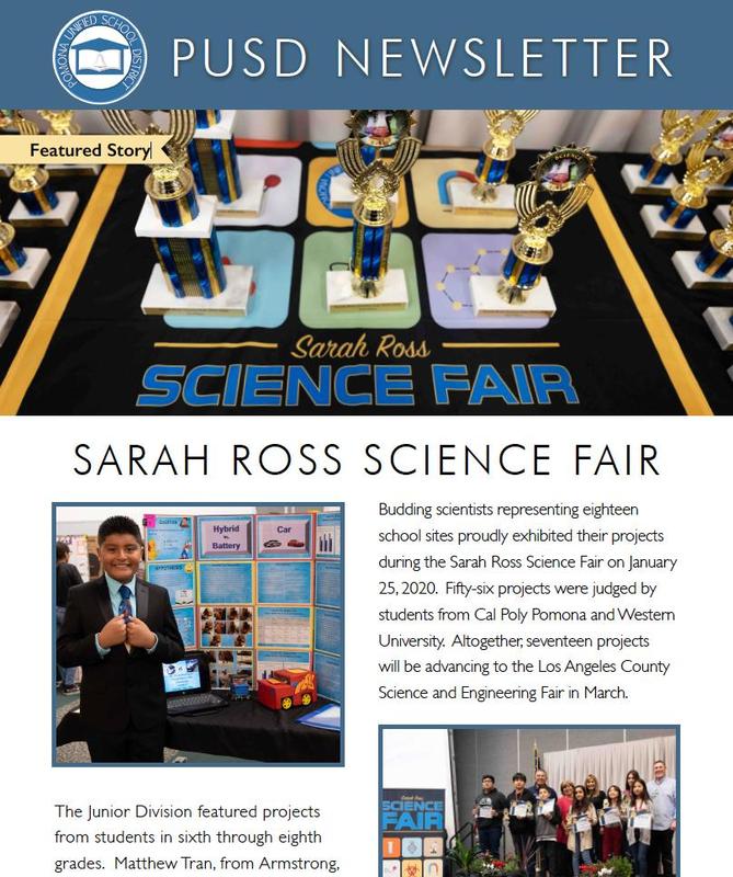 PUSD Newsletter