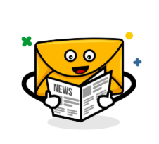 Icon button for newsletter