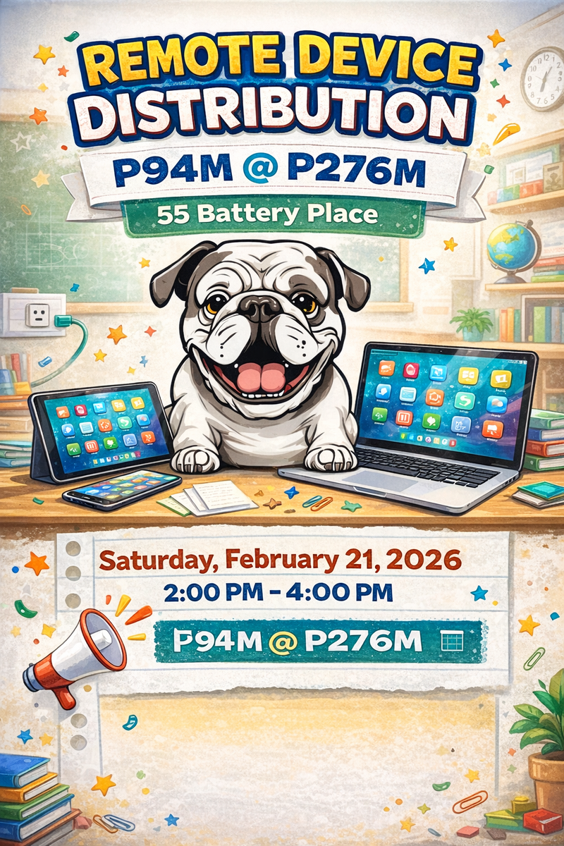 Bulldog logo with remote devices