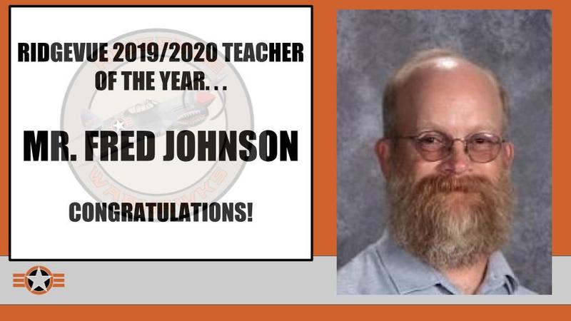 Mr. Fred Johnson RHS Teacher of the Year