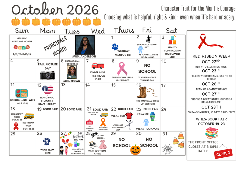 October Calendar Featured Photo