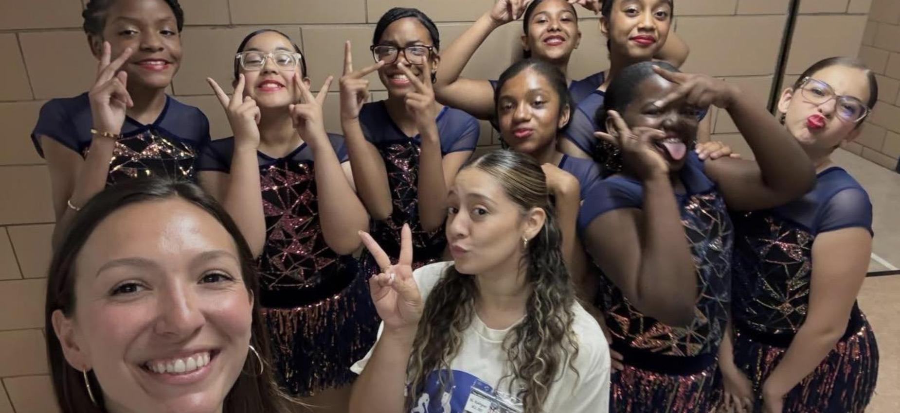 Dance Team with their fun instructors