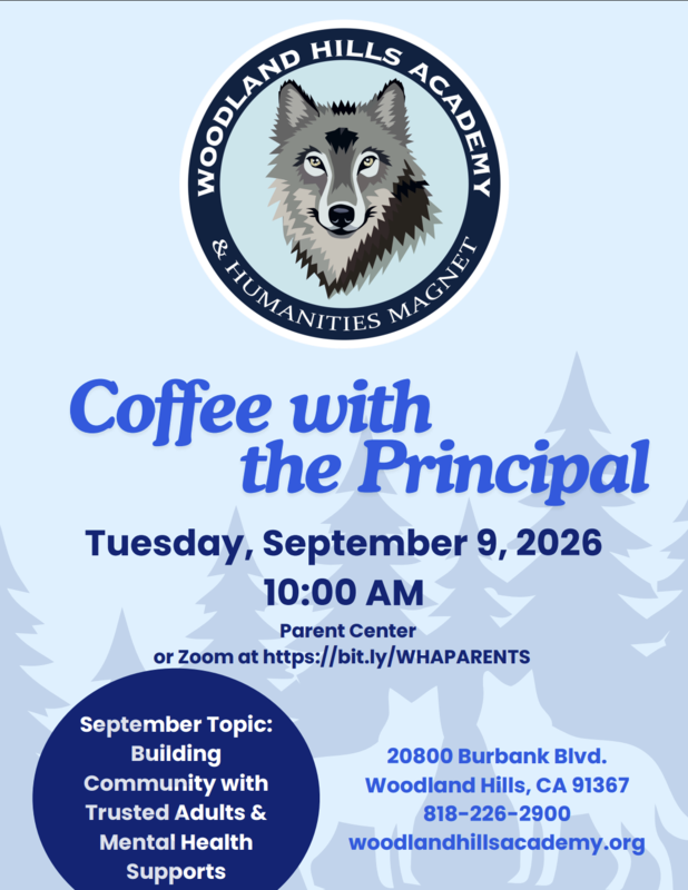 Coffee with the Principal - Wednesday, September 9, 2026 - 10AM Featured Photo