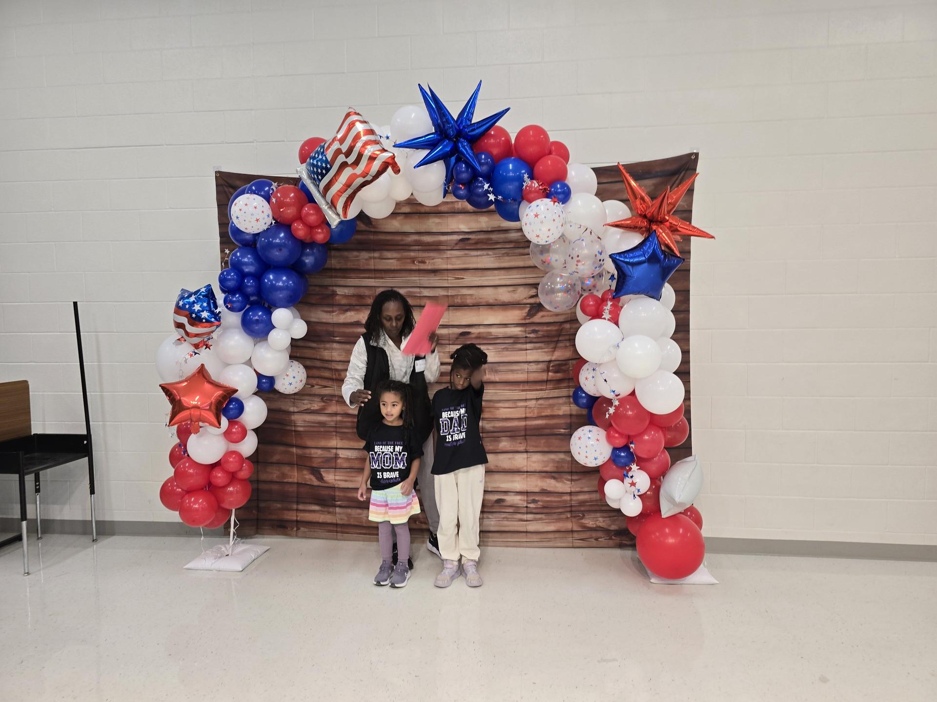 Veteran's Day Photo Opp on Ladera's Stage