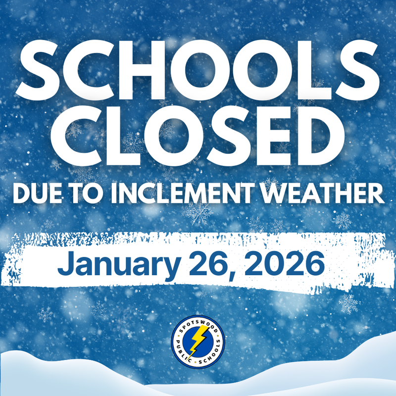 Spotswood Schools Closed Monday 1-26-26