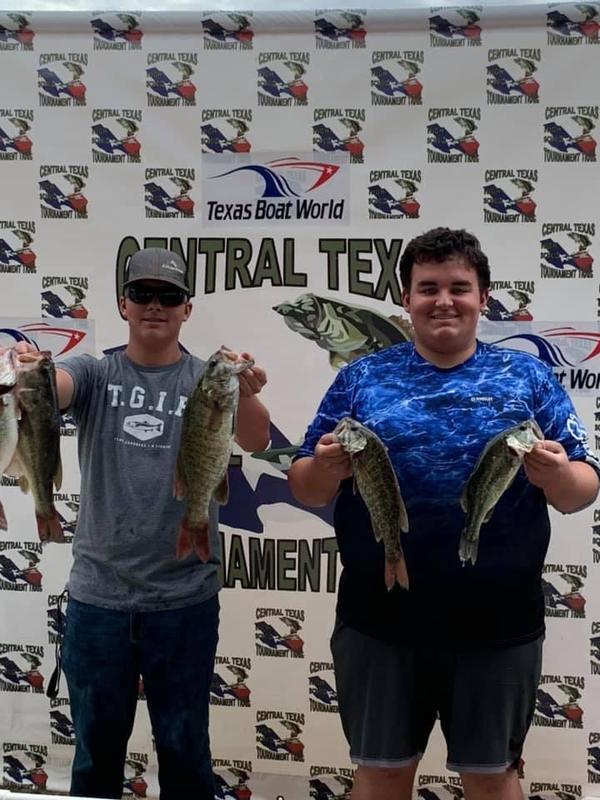 William and Buster with their fish
