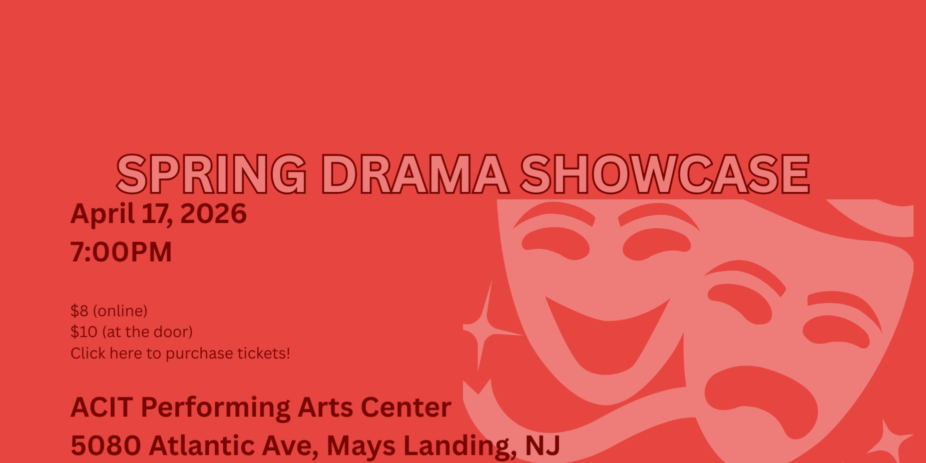 drama showcase flyer